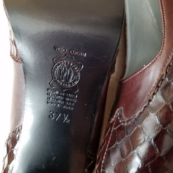 NWT Rodolphe Menudier Vero Cuoio Heels - Picture 7 of 11